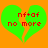 Two identical green heart shapes with orange cracks on an orange background, each containing red pixelated text reading "nf+of" above "no more".