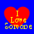 Four identical red heart-shaped icons with yellow text "I Love Somone" on a blue background, arranged in a
