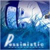 Anime-style character with closed eyes and blue hair, partially submerged in blue water, with 'Pussin' text below.