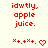 Red text and symbols on a light background with animated heart-to-arrow transitions in the middle