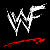 Animated sequence of white stylized 'W' and 'F' symbols on black background with red motion trails, transitioning through multiple forms.