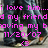 Pixelated text in bright pink reads 'i love him.... d my friend oving my b 11/20/07 <3' over a blurred background.