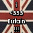 Pixelated Union Jack background with centered text elements: an 'i', a plus sign, '933', 'britain', and three exclamation marks.