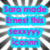 A static digital image with a black-and-white radial striped background and blue-outlined pink text reading "Sara made Ernest this sexxyyy iconnn".