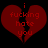 Red broken heart with pixelated text 'i fucking hate you' on black background, two identical frames shown.