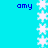 A static image with a cyan background featuring vertical of white snowflake icons and blue text reading 'omy' positioned above and below the central