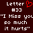 Pixelated text on dark brown background with red heart symbol replacing 'o' in 'Letter' on left side.