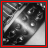 Black-and-white animated icon showing a metallic weapon with reflective surface and circular details, framed by red border.