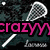 Pixelated image with lacrosse sticks, text overlays in pink green and blue, dark background with white dots.