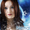 A static icon shows a person with long brown hair and blue eyes against a blue starry background with white stars and a light streak.