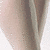 A ballet dancer's feet in white pointe shoes and tights, captured from a low angle with one foot en pointe on the floor.