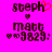 Pixelated text and heart symbols on a bright pink background, with one red heart symbol changing position between frames.