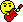 Yellow pixelated face with black eyes and mouth holding red electric guitar, shown in six sequential poses against gray background.