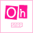 pink and white pixelated 'Oh' icons with 'SNAP' text below each, showing subtle animation changes in the lower-right corner across frames
