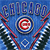 Static pixelated icon featuring a blue background with red and white circular logo elements, stylized text at the top, and diagonal red lines crossing the frame.