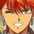 A pixelated anime-style character with red hair and a confident expression on the left, next to stylized text reading "Anime IM" and "COM" on a black background.