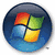 Four distinct corporate logos arranged in a : Windows, HP, Intel Core 2, and a blank gray square