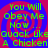 A static digital image with a blue background and red spiral pattern, displaying green text reading "You Will Obey Me Now... Quack Like A Chicken" in four identical quadrants.