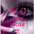 Pixelated image with pink text reading 'i love you lucas !!!' over a blurred background featuring purple and white tones.