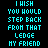 Animated contact sheet of a 48x48 pixel buddy icon showing sequential text changes across 25 frames, with cyan and orange pixelated letters on black background.