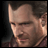 Pixelated image of a man with short brown hair and a serious expression, next to stylized text on a black background.