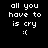 Pixelated text and emoticon on black background with yellow highlight changes across four views.