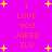 A bright pink background with yellow starbursts and red pixelated text reading "I LOVE YOU JARED ILU" arranged in a pattern