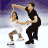 Animated sequence of two figure skaters performing on ice, male in black outfit and female in white dress.