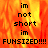 Pixelated text on a fiery orange-red background with one gray , showing variations in word order and spacing