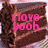 A single image of a chocolate cake slice with pink text overlays, displayed in a