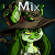 Animated contact sheet of a green-skinned cartoon witch character with long hair, brown hat, and hourglass body in various poses across 23 frames, some displaying text above the head.