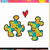 Two pixelated puzzle-piece figures with orange heads and green-blue bodies stand side-by-side beneath a red heart symbol on a white background.