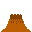 Pixel art animation of a brown castle with red explosion and yellow text "14" on gray background across three frames.