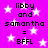 Pixelated text on a pink background with white stars, showing repeated phrases and symbols in two