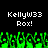 Pixelated green and black image with repeated text 'Kellyw33 Rox!' above a green pixelated pattern.