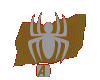 A static icon shows a white spider silhouette on a brown, irregularly shaped background with the word 'Activ' in light gray text below.