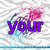 A static image with a wavy white and gray background featuring six distinct text elements in purple, pink, and blue colors.