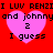 Red background with four pink hearts arranged in a , each containing text and numbers