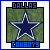 Two side-by-side pixelated images of a Dallas Cowboys logo with blue and white text above and below the star, differing in border color.