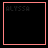 Pixelated icon with black background, pink border, and text elements showing 'ALYSSA', 'LIGHTS UP', and 'world' in varying colors and styles