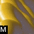 Animated sequence showing changing letters over a golden fabric background with diagonal folds.
