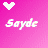 Pixelated heart symbol and stylized text on a pink gradient background.