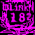 A contact sheet of six animated frames showing the band name "blink 182" in different colors with pixelated, glitchy borders on a black background.