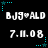 Static digital image with repeated text elements and decorative stars on a black background.