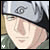 Anime character with silver headband featuring circular symbol, light skin, and green clothing; left-side view shows white 'Y' mark while right-side view shows red 'Y' mark.