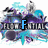 Animated icon with blue and purple abstract background featuring text elements changing across frames.