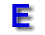 Blue capital letter E with white outline and shadow on gray background, transitioning through multiple animated states of distortion and motion blur.