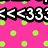 A static image with a bright pink background covered in green polka dots, featuring black text reading "wait for school<3" and white pixelated symbols.
