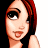Pixelated cartoon-style buddy icon featuring a woman's face on the left and green text logo on the right against dark background.