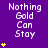 Purple background with white text "Nothing Gold Can Stay" and yellow star icons in varying quantities across a